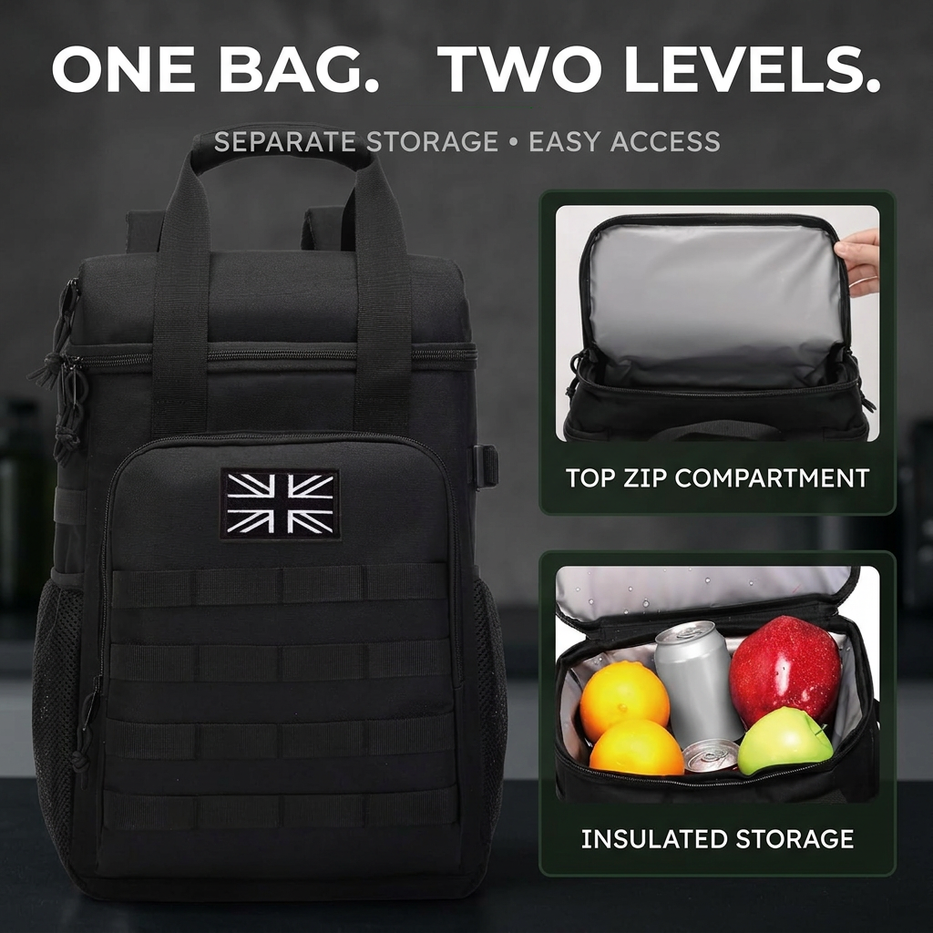25L Insulated Cooler Backpack for Work & Meal Prep