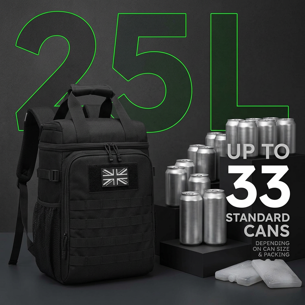 25L Insulated Cooler Backpack for Work & Meal Prep