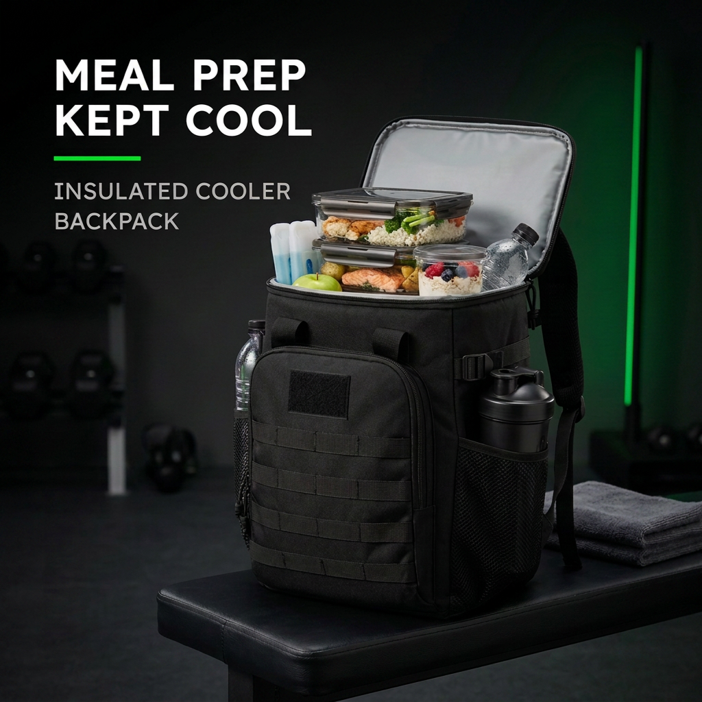 25L Insulated Cooler Backpack for Work & Meal Prep