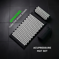 Acupressure Mat and Pillow Set with Carry Bag