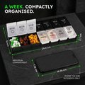 Large 7 Day Pill Organiser – AM/PM, 14 Compartments