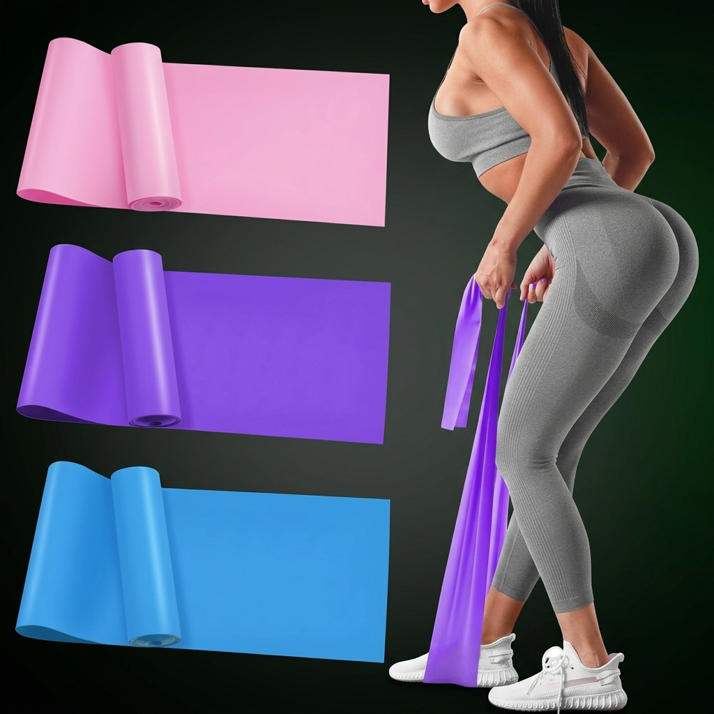 Pilates Resistance Bands Set – 3 Progressive Levels