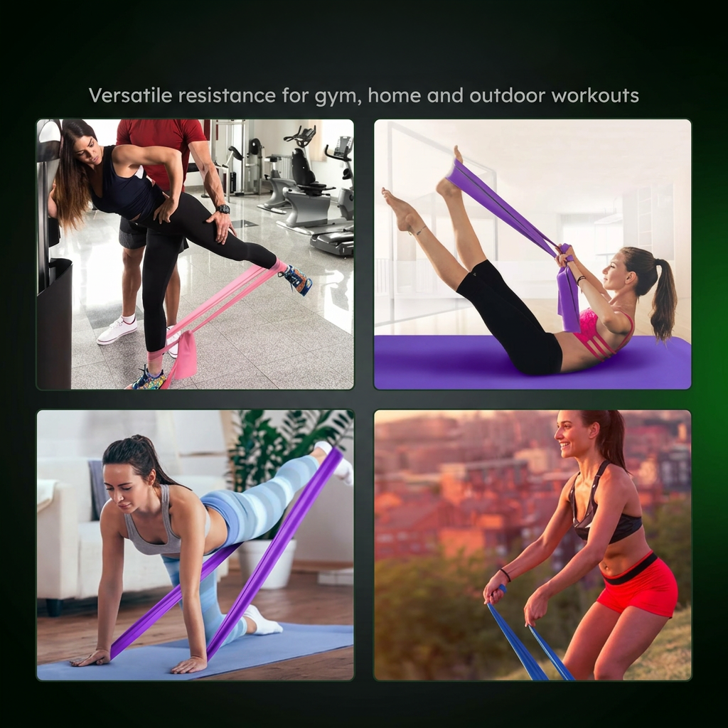 Pilates Resistance Bands Set – 3 Progressive Levels