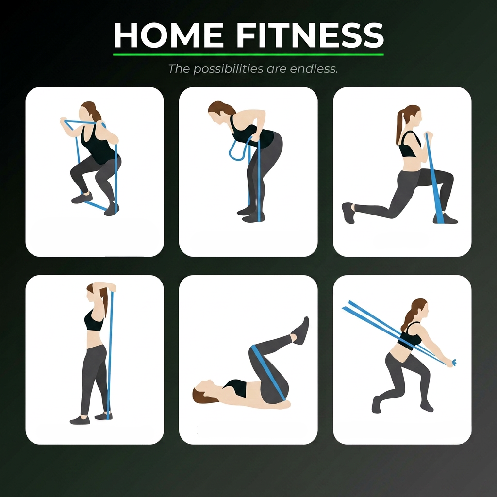 Pilates Resistance Bands Set – 3 Progressive Levels