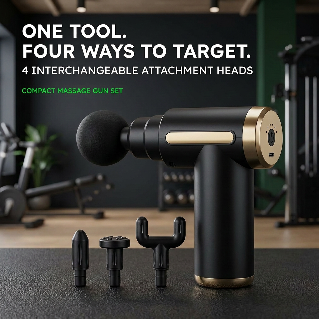 Mini Deep Tissue Massage Gun – 6 Speeds & USB-C